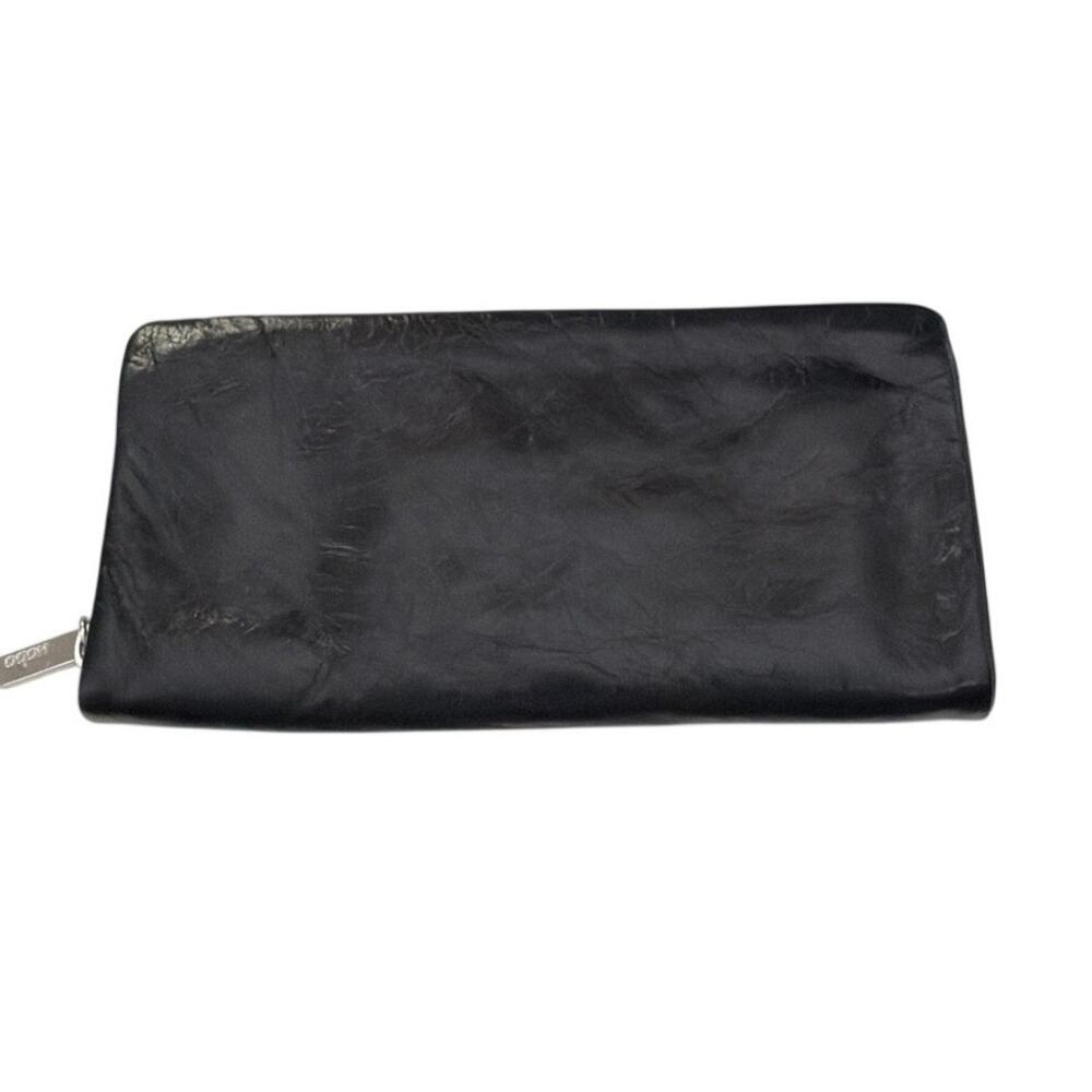 Hobo 'Eliza' Black Leather Wallet Zip Around Wallet New with tag
